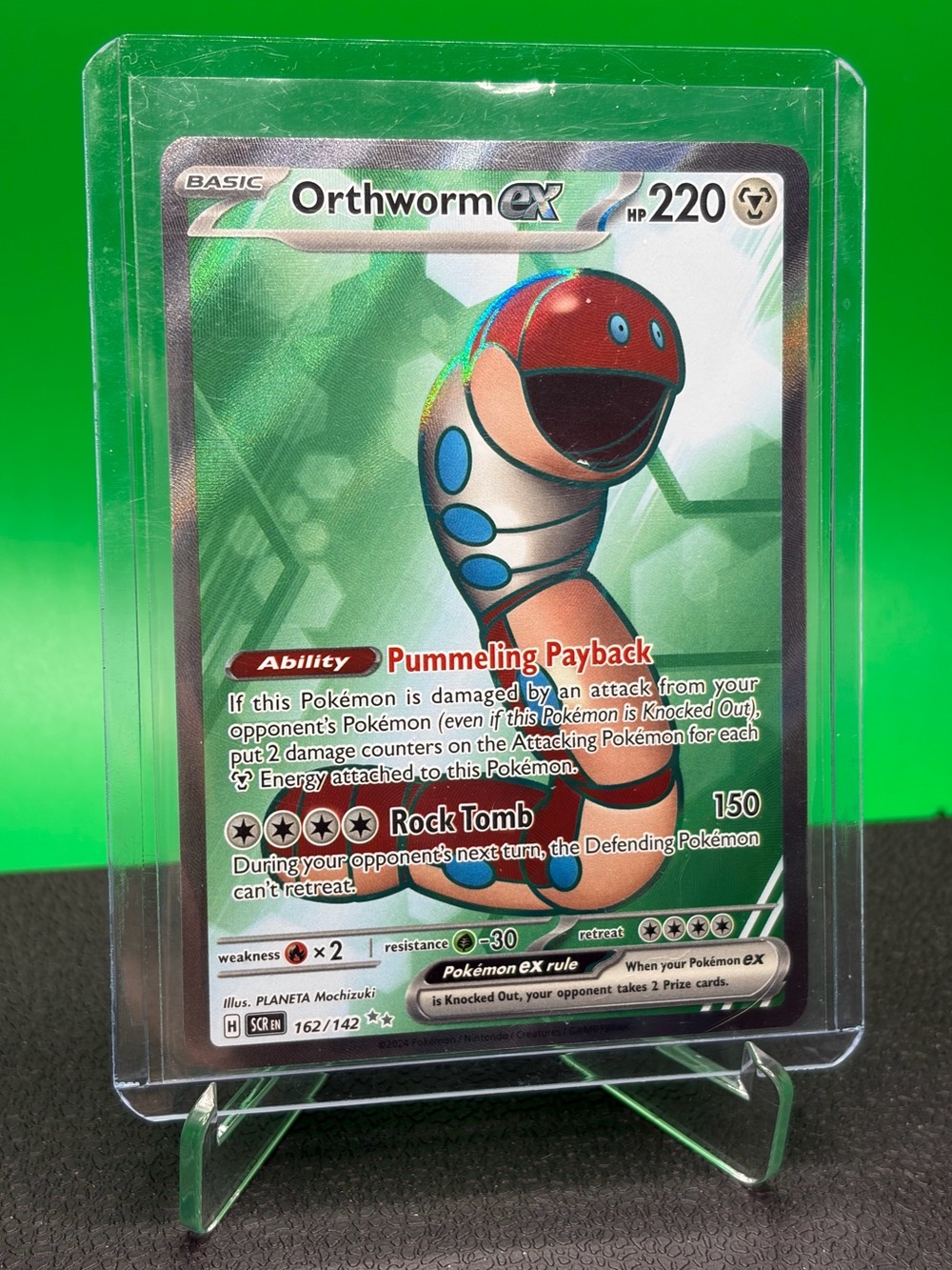 Full Art Orthworm ex Pokemon Card